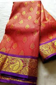 Brocade Art Silk Saree PON 041 (Deep Pink & Purple) - Simply Sarees  Melbourne