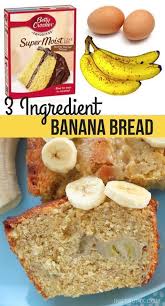 Easy 3 Ingredient Moist Banana Bread Recipe Banana Bread Recipe Moist Super Moist Banana Bread 3 Ingredient Banana Bread Recipe