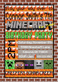 Minecraft Invitations Periodic Table Minecraft