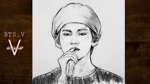 Here you can explore hq bts transparent illustrations, icons and clipart with filter setting like size, type, color etc. How To Draw Bts Jungkook ì „ì •êµ­ Easily Pencil Sketch Of Jeon Jungkook Bts Face Drawing Of Boy Youtube