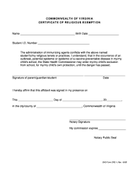 Application for recognition of exemption. Va Religious Exemption Fill Online Printable Fillable Blank Pdffiller