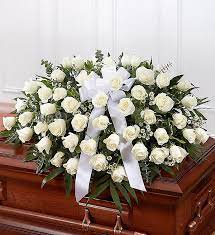 Casket sprays arranged by a local florist, with seasonal flowers. Casket Sprays Casket Flowers Casket Flowers Sprays For Funeral 1800flowers