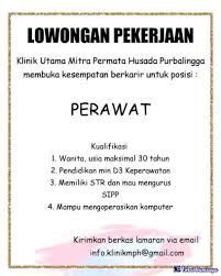 Supir pribadi di bandung ✔ cari di antara 15.300+ lowongan kerja terbaru ✔ pekerjaan 43 pekerjaan. Lowongan Kerja Klinik Utama Mitra Permata Husada Purbalingga September 2020