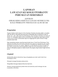 Kolej pembantu perubatan seremban, negeri sembilan, malaysia. Laporan Gkkk
