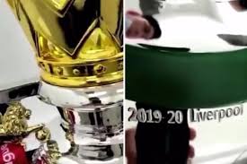 Trophy champions league trophy golden champion trophy marble base british premier liverpool souvenir best gift medal model (color : Leaked Viral Video Shows Liverpool S Name Already Engraved On Premier League Trophy Goalball