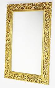 Maybe you would like to learn more about one of these? Buy Monica Wood Wall Mirror Frame 60 X 90 Cm Antique Golden Online At Low Prices In India Amazon In