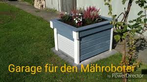 Garage Fur Den Mahroboter Rasen Roboter Mit Rolltor Youtube