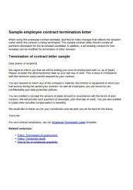 Practical guidance on drafting an employment contract, including the written statement of particulars; 16 Sample Contract Letters In Pdf Ms Word