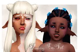 Child And Toddler Fantasy Ear Set Is Now Available Yeah I Know What S Up With The Repetitive Preview Pics I M Out Of Fue Sims 4 Sims Beauty Life Hacks Videos