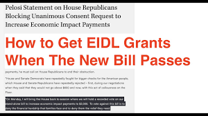 Here S How To Get An Eidl Grant In The New Stimulus Youtube
