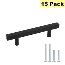3 Inch Matte Black Cabinet Pulls Peaha Square Kitchen Cabinet Pulls Black 3 Inch Hole Centers Phj22bk Dresser Drawer Pulls Black Metal Black Cabinet Hardware Black Cabinets Black Drawer Pulls