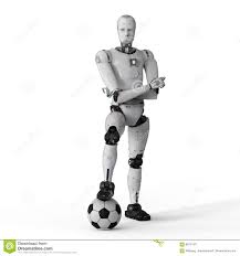 Robo Com Bola De Futebol Ilustracao Stock Ilustracao De Inteligencia 99131971