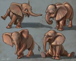 Little Elephants By Aaron Blaise Elephant Art Elephant Sketch Cute Cartoon Drawings