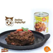 Rendang adalah makanan asli minang yang sudah terkenal di seluruh penjuru tanah air, hingga mancanegara. Jual Rendang Daging Sapi Kaleng Rendang Magek Khas Bukittinggi Kota Yogyakarta Rumah Suka Tokopedia