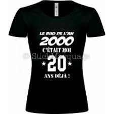 Tee Shirt Noir Adolescente 20eme Anniversaire Le Bug De L An 2000 En 2020 20eme Anniversaire Dessin Humoristique Anniversaire T Shirt