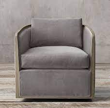 Rh S Dixon Swivel Chair An Elegant Union Of Classic Curves And Straight Lines Our Dixon Chair Swivel Chair Living Room Swivel Chair Adirondack Chairs For Sale