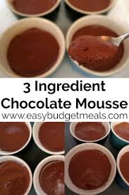 3 Ingredient Chocolate Mousse Recipe Easy Dark Chocolate Mousse Recipe Chocolate Mousse Recipe Mousse Recipes Easy Chocolate Mousse