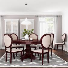 Buy expandable tables dining room sets at macys.com! Aripeka Solid Mahogany Wood Round Dining Table Upholstered Chairs Set