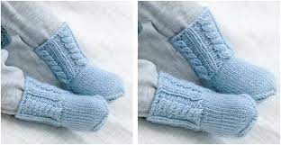 Celestina Knitted Baby Socks Free Knitting Pattern