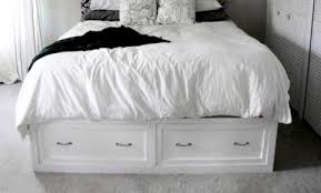I assembled platform frame first, attaching the head and foot pieces with 1 1/4″ pocket screws. Classic Storage Bed Queen Ana White