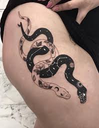 Aidan's snake and flowers sleeve. 55 Pretty Snake Tattoos To Inspire You Tattoos Snake Tattoo Design Tattoos For Women