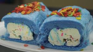Combine the rest of the whole milk with the heavy cream, granulated sugar, and salt in the sauce pan. Cotton Candy Ice Cream Burrito From Cream And Cones