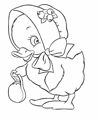 If your child loves interacting. Easter Chick Coloring Pages Easter Bonnet Duck Easter Coloring Coloring Library