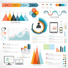 a big set of business infographics elements with different