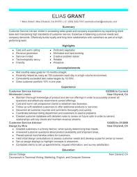 Best Sales Customer Service Advisor Resume Example Livecareer Resume Examples Service Advisor Resume Skills