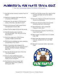We have a minnesota fun facts trivia quiz for you. 2
