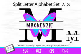 Free Free 283 Monogram Split Butterfly Svg SVG PNG EPS DXF File