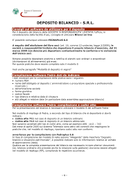 Deposito Bilancio Srl