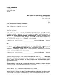 Visualisez, copiez et imprimez facilement les lettres pour. Exemple Gratuit De Lettre Informant Consommateur Indisponibilite Produit Commande Distance