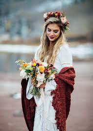 The most common winter boho wedding dress material is metal. 44 Eye Catching Boho Winter Wedding Ideas Weddingomania