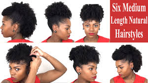 Whether your hair is naturally curly or straight, or you're searching for a cut to compliment your face shape or natural texture, you're sure to find an option here that will have you heading to the salon. Six Fabulous Hairstyles For Medium Length Natural Hair Great For All Occasion African American Hairstyle Videos Aahv
