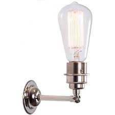 Check spelling or type a new query. Industrial Style Exposed Bulb Wall Light In A Polished Chrome Finish