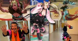 Professional action actor hilariously and perfectly recreates Lucky Chloe's  attacks and win animations from Tekken 7