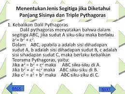 For any other combinations of side lengths, just supply lengths of two sides and click on the generate work button. Serba Serbi Phytagoras Ppt Download