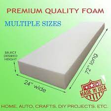 3 X 24 X 72 Medium Density Upholstery Seat Foam Cushion Replacement Seat Foam Cushions On Sofa