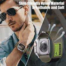 Amazon.co.jp: CUZOW ウルトラウォッチバンド Apple Watch Ultra2/Ultraバンド 49mm 45mm 44mm  男性用 ナイロン製 調節可能 Apple Watch Ultraバンド 9/8/7/6/5/4用, アーミーグリーン, Large : 家電＆カメラ