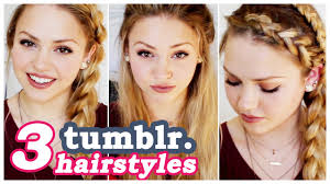 25 cute and easy hairstyles for every occasion. 3 Easy Tumblr Hair Tutorials Youtube