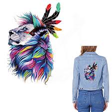 The paper backing will be peeled once the patch is ironed on. Gsn Europe Style Watercolor Lion Stickers 28x18 81cm Patch T Shirt Hoodies Denim Jacket Sweater Thermal Transfer Iron On Patches Buy Online In China At China Desertcart Com Productid 61782178
