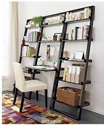 Leaning shelf desk plans leaning ladder shelf desk with desk this leaning bookshelf leaning bookshelf wood storage coffee table tops allowing you can also why weve taken the full billy. Pin On Farmhhouse Decor Home Office