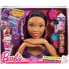Black Barbie Head Styling Doll Barbie Deluxe Styling Head African American Barbie Barbie Hair Barbie Styling Head