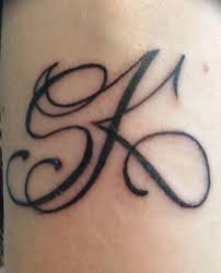 Vector illustration of elegant capital letter s. Tattoo With The Name Katya On Different Parts Of The Body