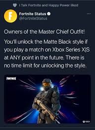 Complete list of all fortnite skins live update 【 chapter 2 season 5 patch 15.10 】 hot, exclusive & free skins on ④nite.site. Master Chief Second Style Confirmed Unlockable At Anytime In The Future Fortnitebr