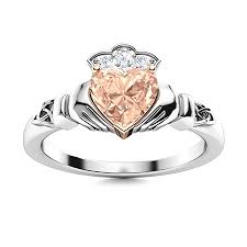 Check spelling or type a new query. Cushion Cut Morganite Rings In 10k White Gold And Sidestone Design Diamondere