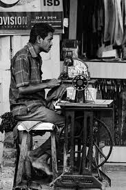 Black And White Street Photography India Street Tailoring In Mumbai Vintage India Black And White Pictures Indian Photography