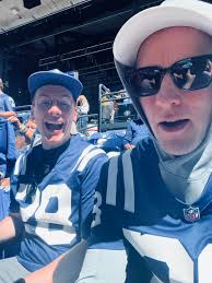 They just announced that Blue was named NFL mascot of the year. I caught  Andy's pure joy from this