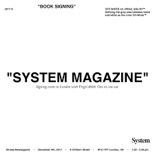Get it in epub, pdf , azw, mob, doc format. Meet Virgil Abloh System Magazine